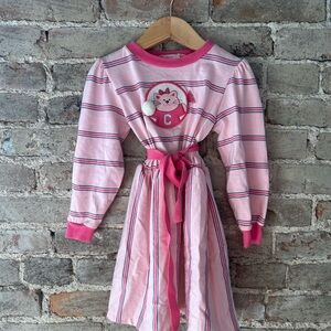 Healthtex Pink and White Striped Top